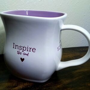 Scentsy Classic Curve Mug Purple Inspirational Mantra Coffee Tea Cup Square